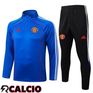 Insieme Tuta Calcio Manchester United Blu 2025/2026