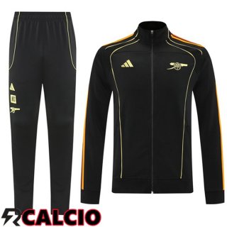 Insieme Tuta Calcio - Giacca Arsenal Nero 2025/2026