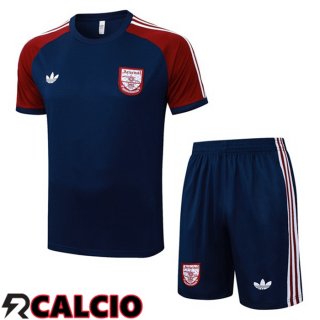 Insieme T Shirt Allenamento Arsenal + Pantaloncini Blu Reale 2025/2026