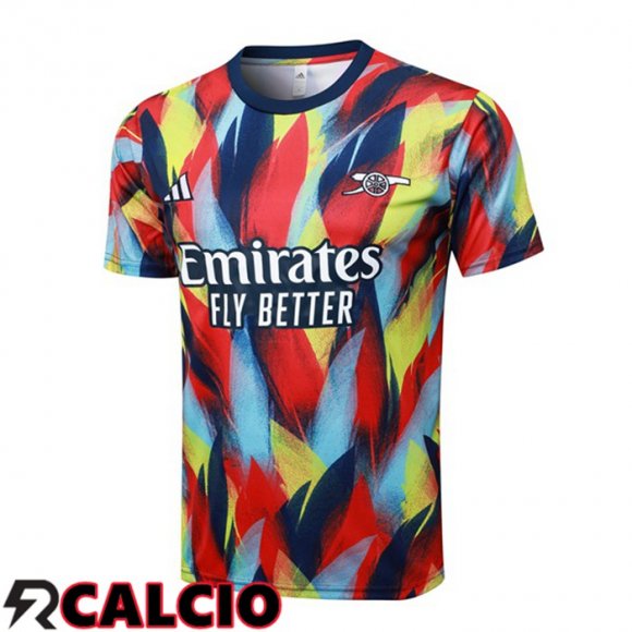 T Shirt Allenamento Arsenal Rosso Blu 2025/2026
