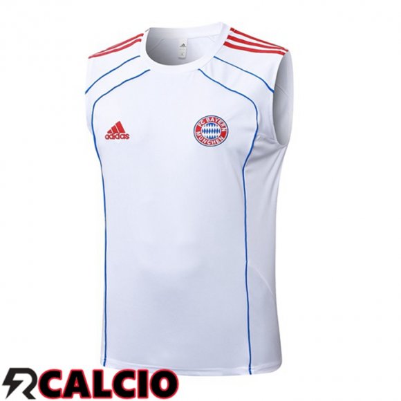 Canotta Allenamento Bayern Monaco Bianco 2025/2026