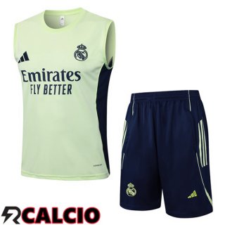 Canotta Allenamento Real Madrid + Pantaloncini Verde 2025/2026