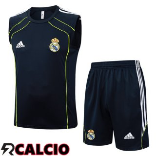 Canotta Allenamento Real Madrid + Pantaloncini Blu Reale 2025/2026