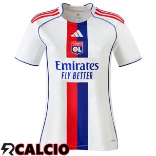 Prima Maglia Lione OL Donna Bianco 2025/2026