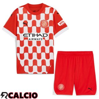 Prima Maglia Girona Bambino Rosso Bianco 2024/2025