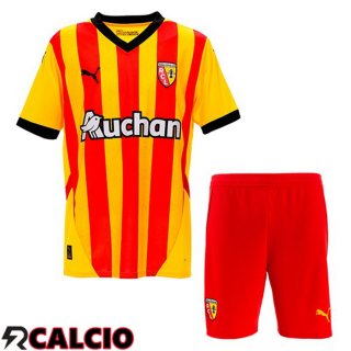 Prima Maglia RC Lens Bambino Giallo Rosso 2024/2025