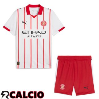 Prima Maglia Girona Bambino Rosso Bianco 2025/2026