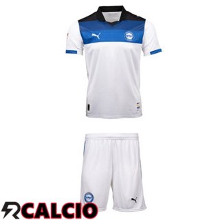 Seconda Maglia Deportivo Alaves Bambino Bianco Blu 2025/2026