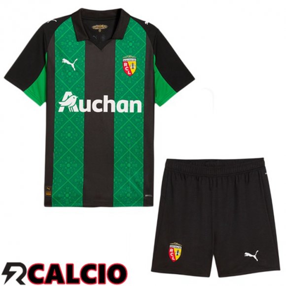 Seconda Maglia RC Lens Bambino Verde 2025/2026
