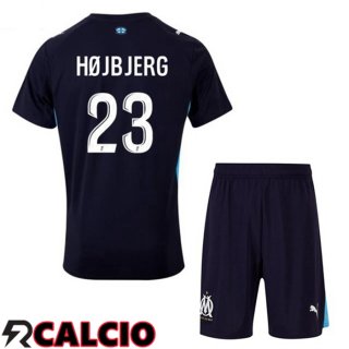 Seconda Maglia Marsiglia OM (HØJBJERG 23) Bambino Blu Reale 2025/2026