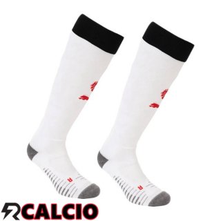 Seconda Calzini Calcio AC Milan Bianco 2025/2026