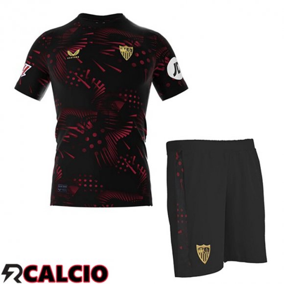Terza Maglia Sevilla FC Bambino Nero 2024/2025