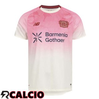 Seconda Maglia Bayer 04 Leverkusen Bianco Rosa 2025/2026
