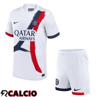 Seconda Maglia Paris PSG Bambino Bianco 2024/2025