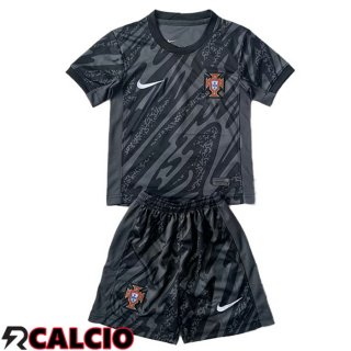 Maglia Nazionale Portogallo Bambino Portiere Nero 2024/2025