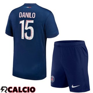Prima Maglia Paris PSG (Danilo 15) Bambino Blu Reale 2024/2025