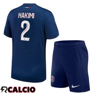 Prima Maglia Paris PSG (Hakimi 2) Bambino Blu Reale 2024/2025