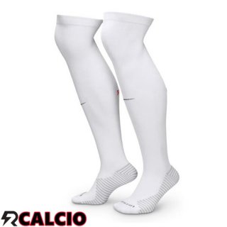 Seconda Calzini Calcio Paris PSG Bianco 2024/2025