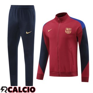Insieme Tuta Calcio - Giacca FC Barcellona Rosso 2024/2025