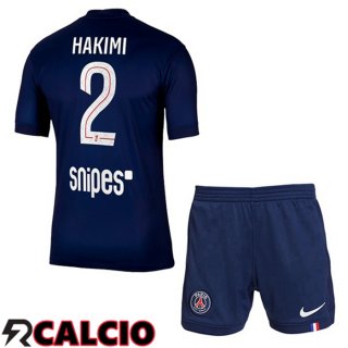 Prima Maglia Paris PSG (Hakimi 2) Bambino Blu Reale 2025/2026