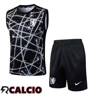 Canotta Allenamento FC Chelsea + Pantaloncini Nero 2025/2026