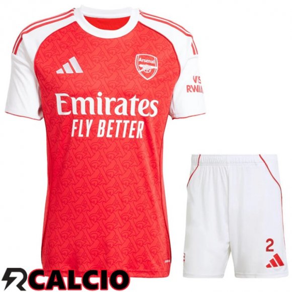 Insieme Prima Maglia Arsenal + Pantaloncini 2025 2026