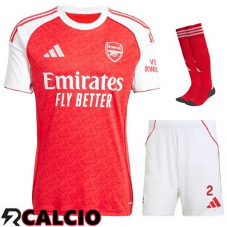 Insieme Prima Maglia Arsenal (Pantaloncini + Calzini) 2025 2026