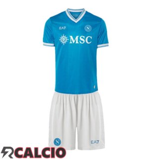 Prima Maglia SSC Napoli Bambino Blu 2025 2026
