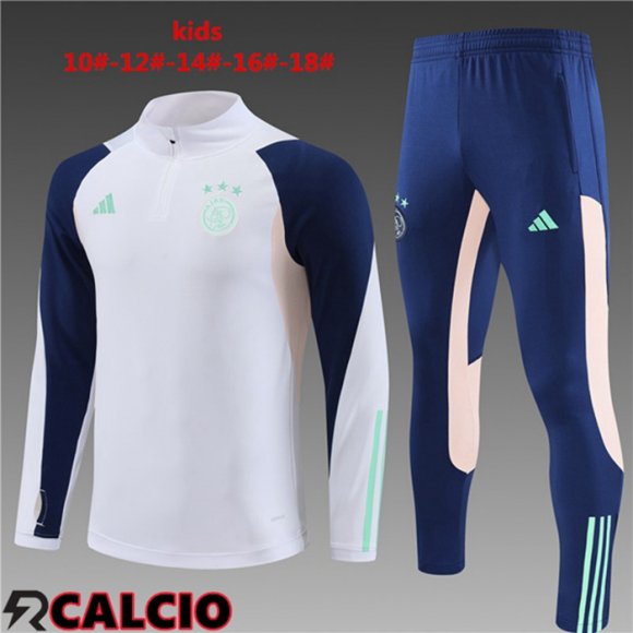 Insieme Tuta Calcio AFC Ajax Bambino Bianco 2023/2024