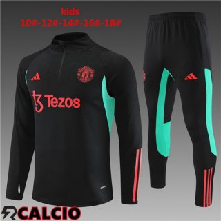 Insieme Tuta Calcio Manchester United Bambino Nero 2023/2024