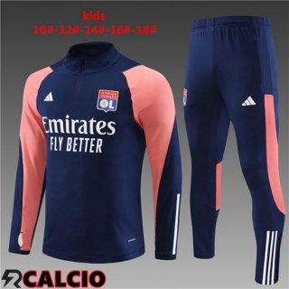 Insieme Tuta Calcio Lyon OL Bambino Blu Reale 2023/2024