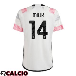 Seconda Maglia Juventus (MILIK 14) Bianco 2023/2024  Seconda Maglia Juventus (MILIK 14) Bianco 2023/2024