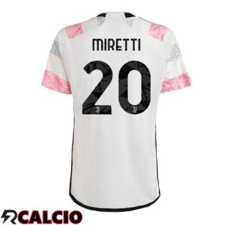 Seconda Maglia Juventus (MIRETTI 20) Bianco 2023/2024  Seconda Maglia Juventus (MIRETTI 20) Bianco 2023/2024