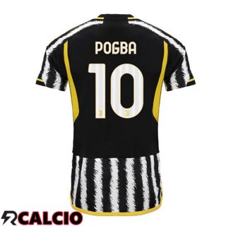 Prima Maglia Juventus (POGBA 10) Nero Bianco 2023/2024  Prima Maglia Juventus (POGBA 10) Nero Bianco 2023/2024