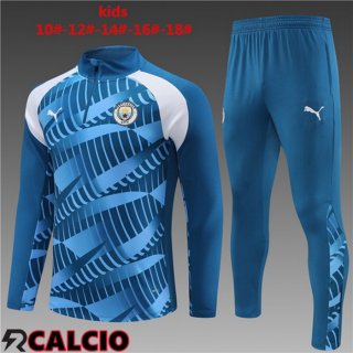 Insieme Tuta Calcio Manchester City Bambino Blu 2023/2024