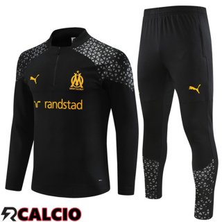 Insieme Tuta Calcio Marsiglia OM Nero 2023/2024