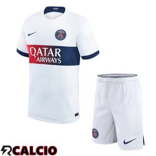 Seconda Maglia Paris PSG Bambino Bianco 2023/2024