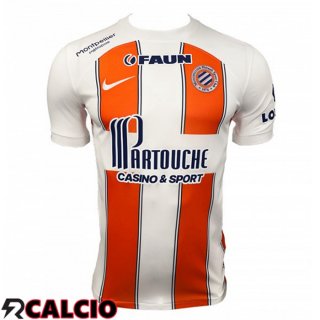 Seconda Maglia Montpellier HSC Bianco Arancia 2023/2024