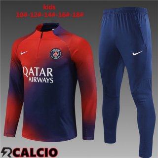 Insieme Tuta Calcio Paris PSG Bambino Blu Rosso 2023/2024