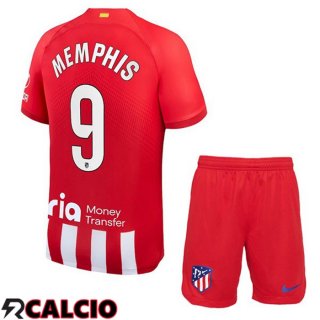 Prima Maglia Atletico Madrid (Memphis 9) Bambino Rosso 2023/2024