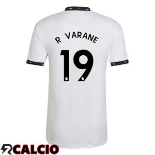 Seconda Maglia Manchester United (R. VARANE 19) Bianco 2022/2023