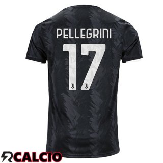 Seconda Maglia Juventus (PELLEGRINI 17) Nero 2022/2023  Seconda Maglia Juventus (PELLEGRINI 17) Nero 2022/2023