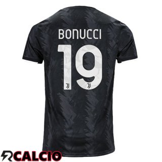 Seconda Maglia Juventus (BONUCCI 19) Nero 2022/2023  Seconda Maglia Juventus (BONUCCI 19) Nero 2022/2023