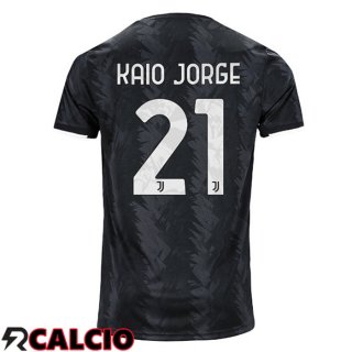 Seconda Maglia Juventus (KAIO JORGE 21) Nero 2022/2023  Seconda Maglia Juventus (KAIO JORGE 21) Nero 2022/2023