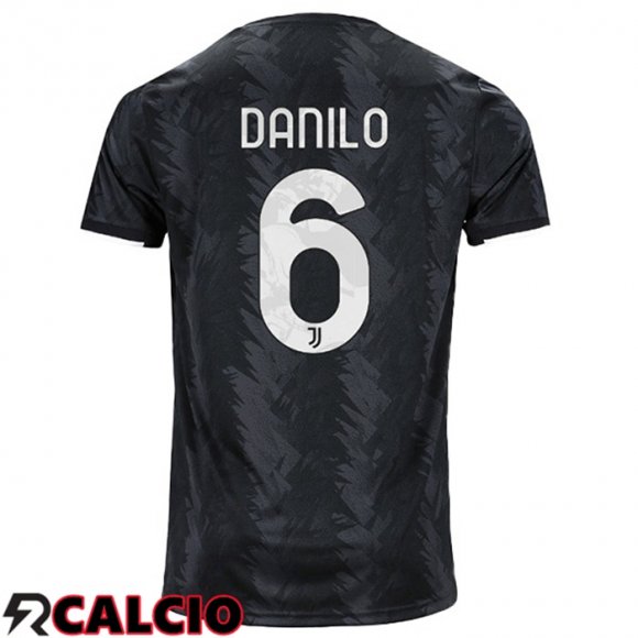 Seconda Maglia Juventus (DANILO 6) Nero 2022/2023  Seconda Maglia Juventus (DANILO 6) Nero 2022/2023