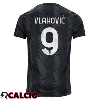 Seconda Maglia Juventus (VLAHOVIĆ 9) Nero 2022/2023  Seconda Maglia Juventus (VLAHOVIĆ 9) Nero 2022/2023
