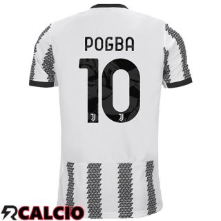 Prima Maglia Juventus (POGBA 10) Bianco Nero 2022/2023