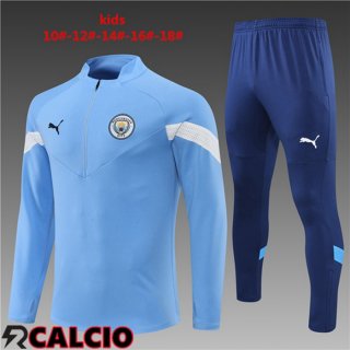 Insieme Tuta Calcio Manchester City Bambino Blu 2022/2023