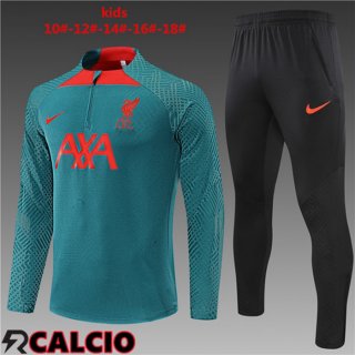 Insieme Tuta Calcio FC Liverpool Bambino Verde 2022/2023