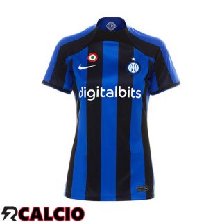 Prima Maglia Inter Milan Donna Nero Blu 2022/2023
